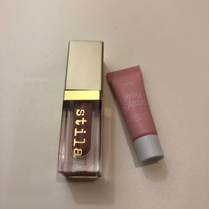 Stila lip gloss and Tarte Jelly Glaze lip mask